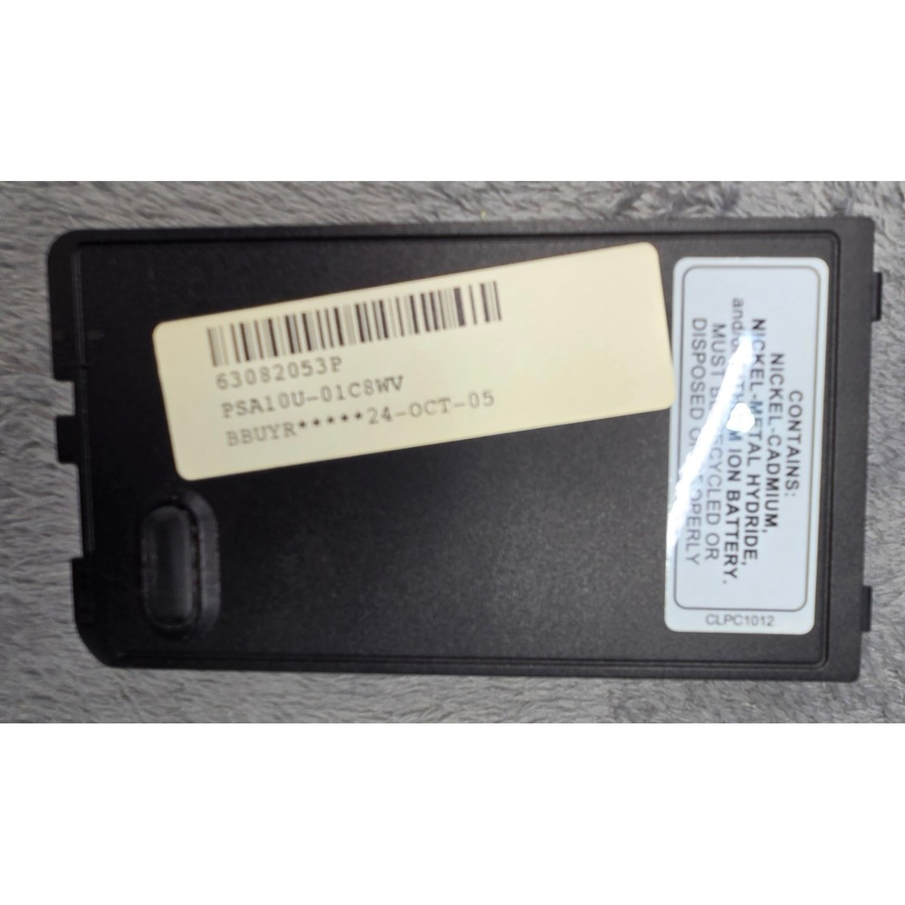 Vintage Rechargeable Battery Pack 63082053P PSA10U-01C8WV Black 2005 Ni-Cd Ni-MH